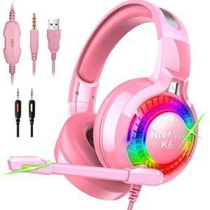 Nivava Gaming Headset (Pink)